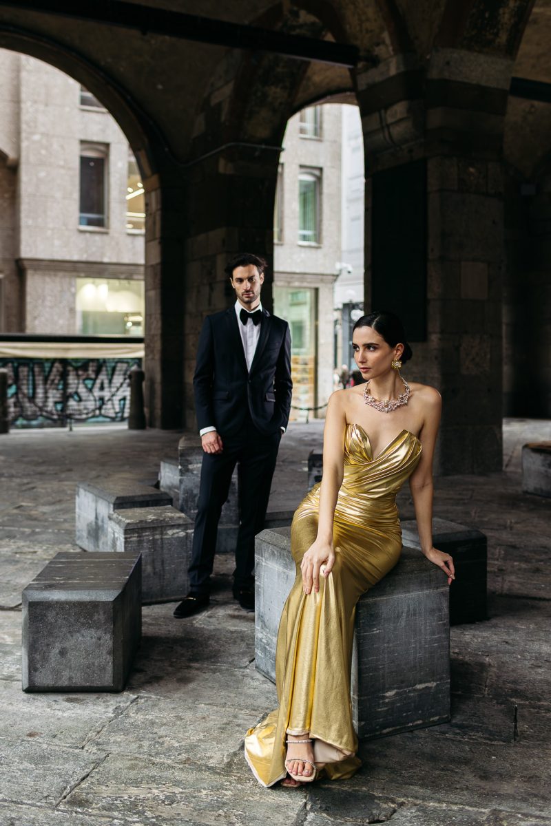 santorini wedding photographer elegant couple